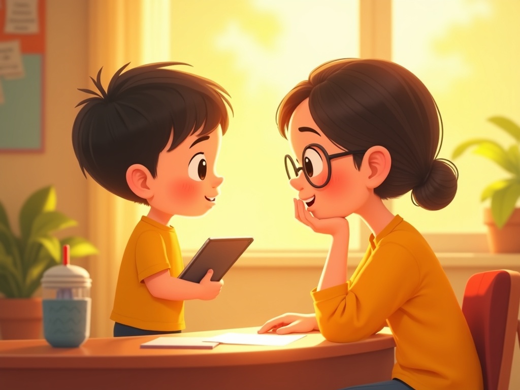 Em nói với cô giáo khi AI làm em lo lắng