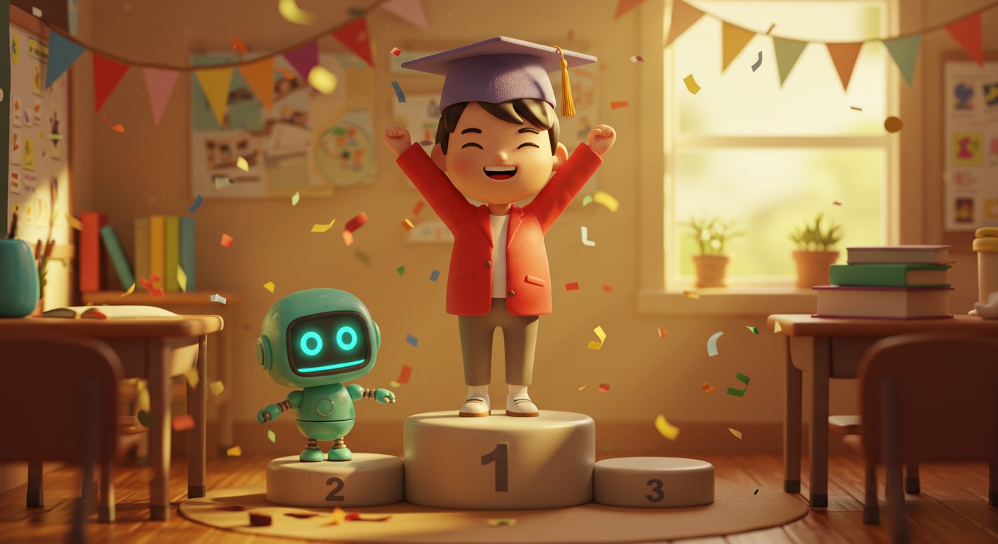 Ôn tập cuối năm: Tổng kết 5 năng lực AI - Chúc mừng em tốt nghiệp!