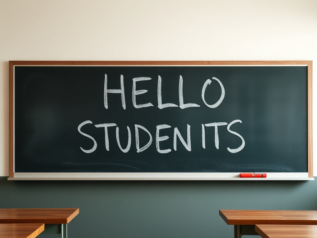 AI viết HELLO STUDENITS thay vì HELLO STUDENTS trên bảng đen