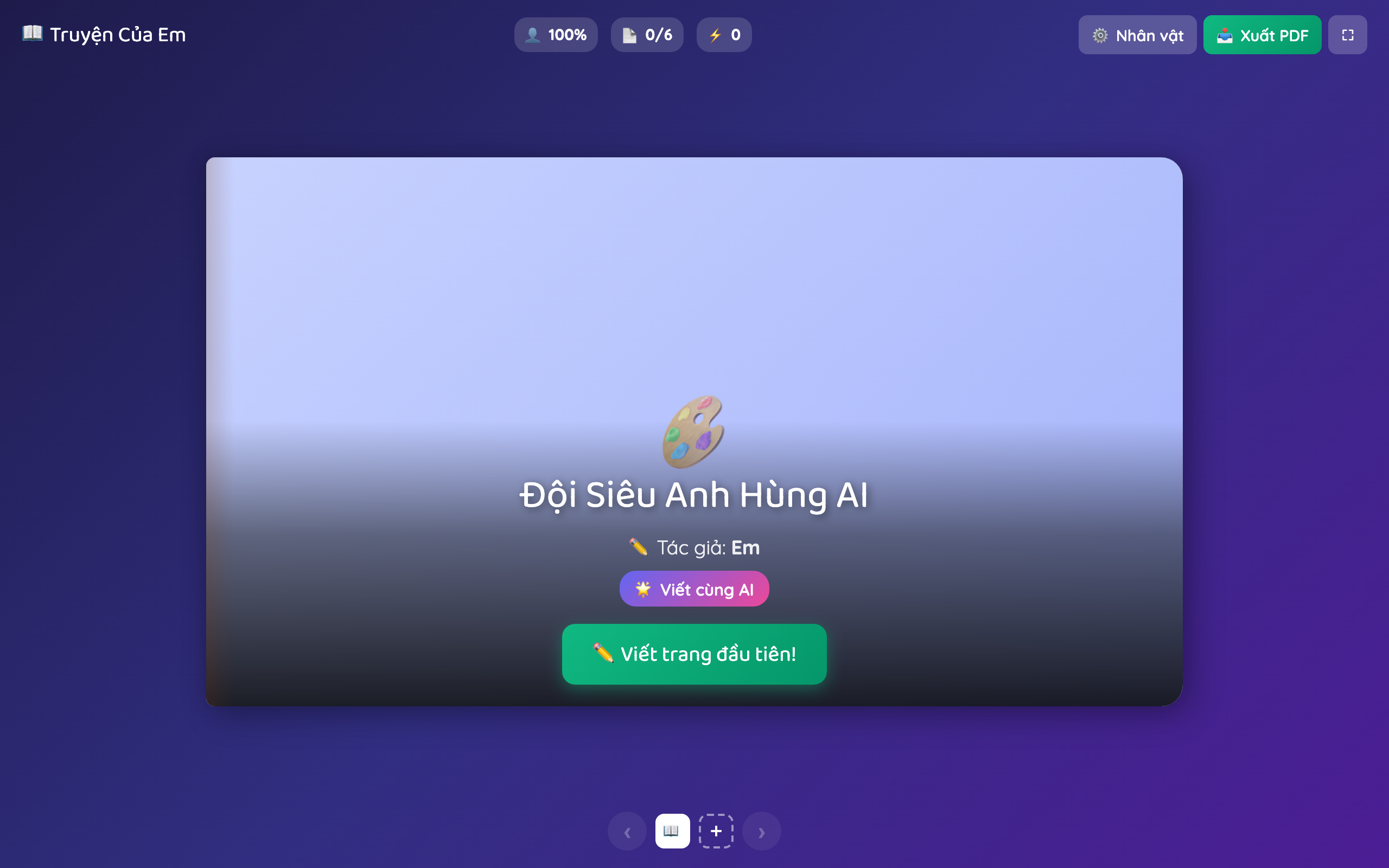 Truyện Của Em — trang bìa với tựa Mèo Cam Phiêu Lưu